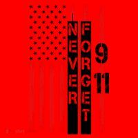 Never Forget 9 11 Nine Eleven Memorial Distressed US American Flag Santa Hat thumb 1