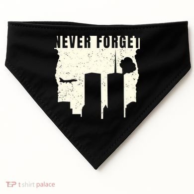 Never Forget 9.11 Patriot Day USA-Made Doggie Bandana