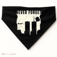 Never Forget 9.11 Patriot Day USA-Made Doggie Bandana thumb 0