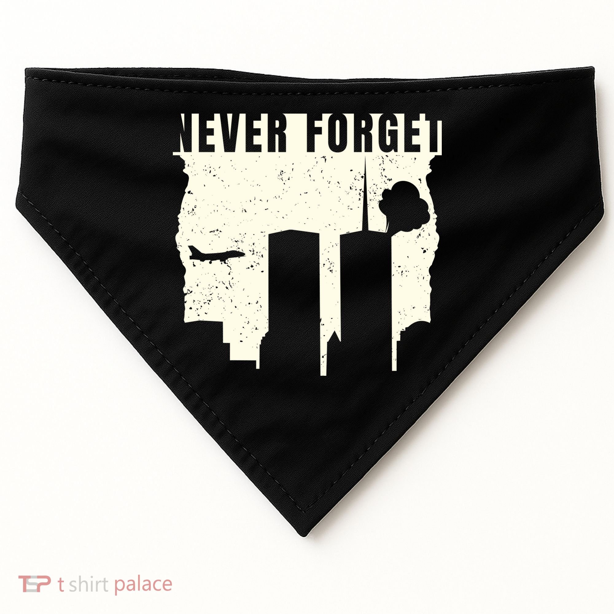Never Forget 9.11 Patriot Day USA-Made Doggie Bandana