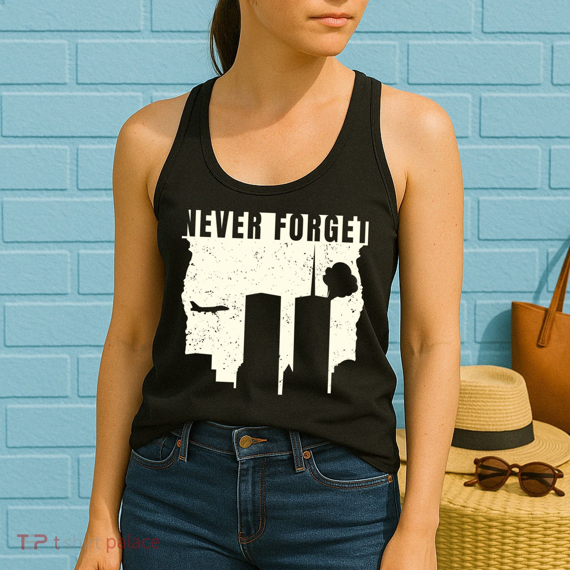 Never Forget 9.11 Patriot Day Women's Tank Top