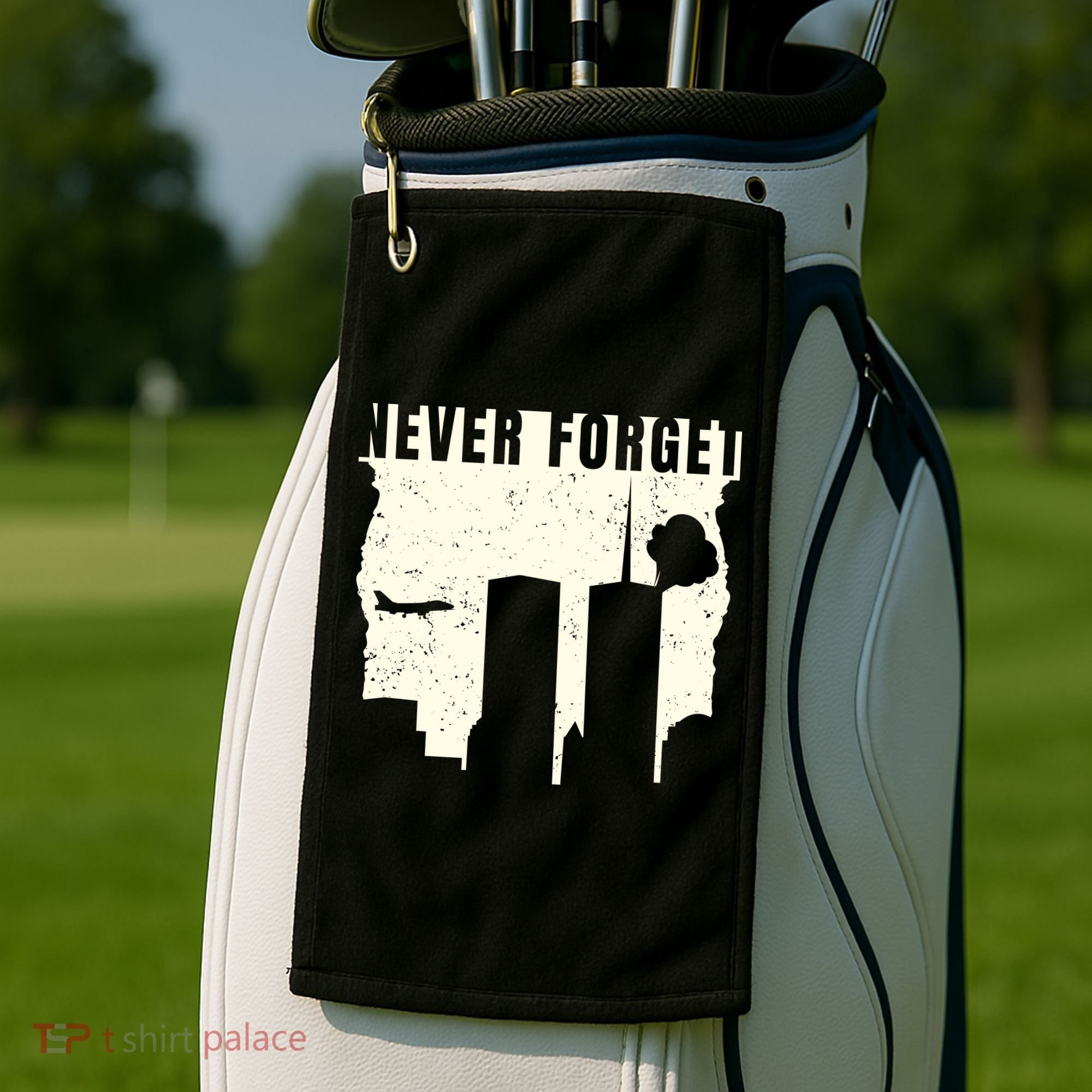 Never Forget 9.11 Patriot Day Golf Towel