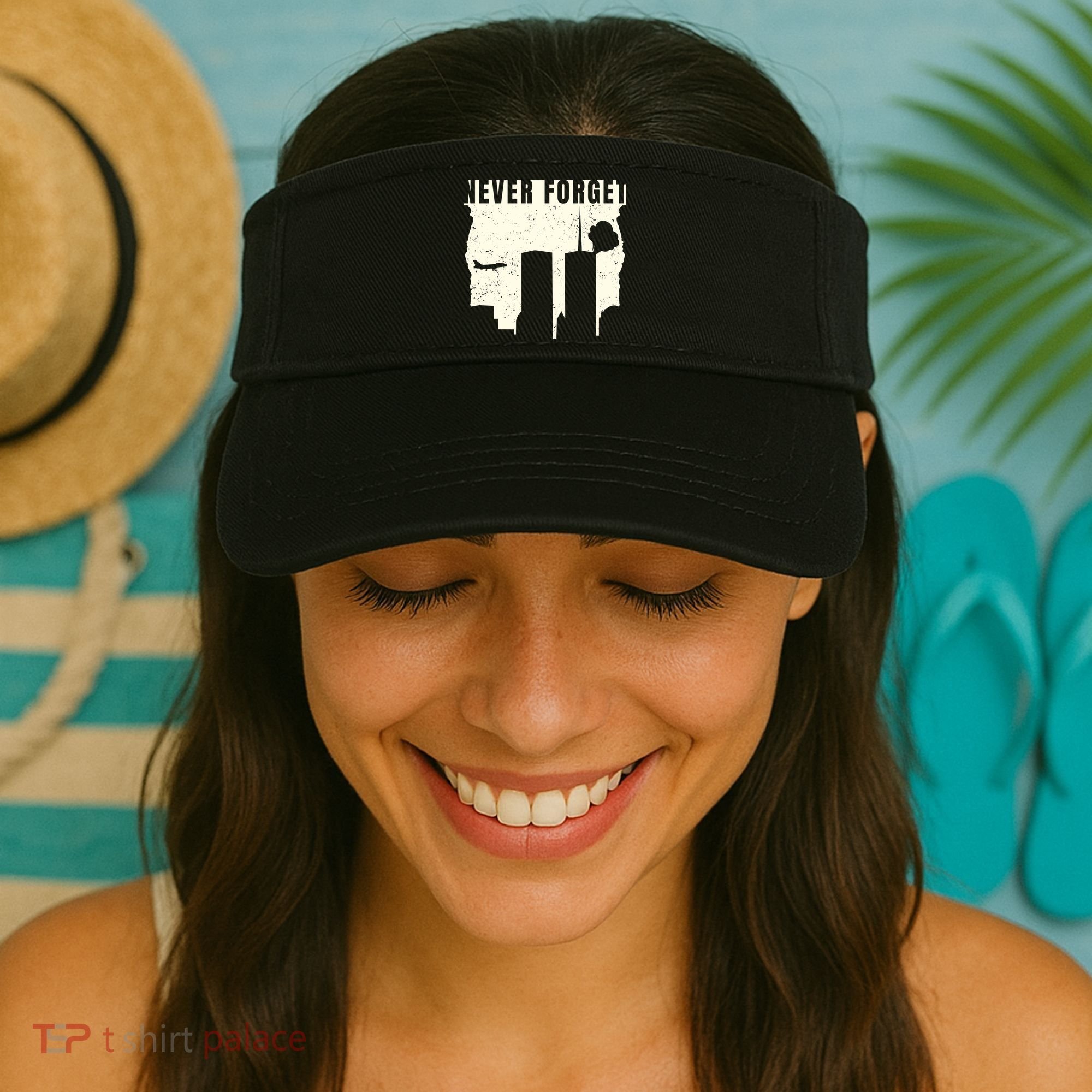 Never Forget 9.11 Patriot Day Visor