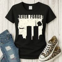 Never Forget 9.11 Patriot Day Women's T-Shirt thumb 3