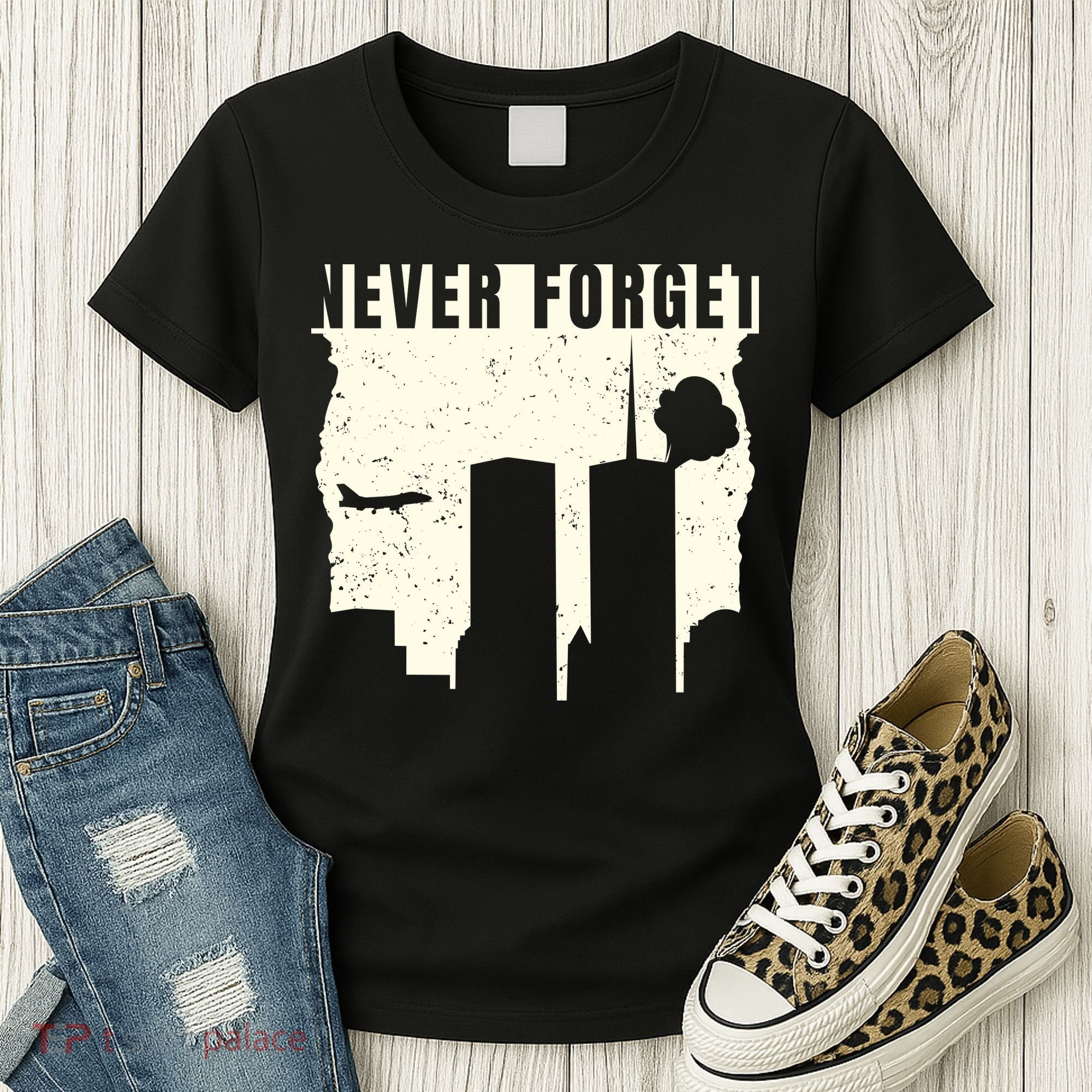 Never Forget 9.11 Patriot Day Women's T-Shirt