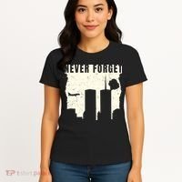 Never Forget 9.11 Patriot Day Women's T-Shirt thumb 4