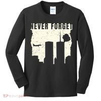 Never Forget 9.11 Patriot Day Kids Long Sleeve Shirt thumb 0