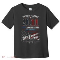 Never Forget 9.11 25th Anniversary We Remember 2001-2026 Toddler T-Shirt thumb 0