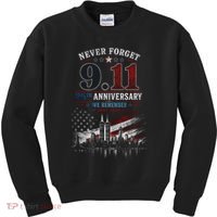 Never Forget 9.11 25th Anniversary We Remember 2001-2026 Kids Sweatshirt thumb 0