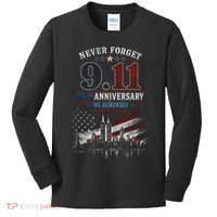 Never Forget 9.11 25th Anniversary We Remember 2001-2026 Kids Long Sleeve Shirt thumb 0