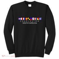 Nautical Flag Alphabet Gift Charleston South Carolina Sweatshirt thumb 0