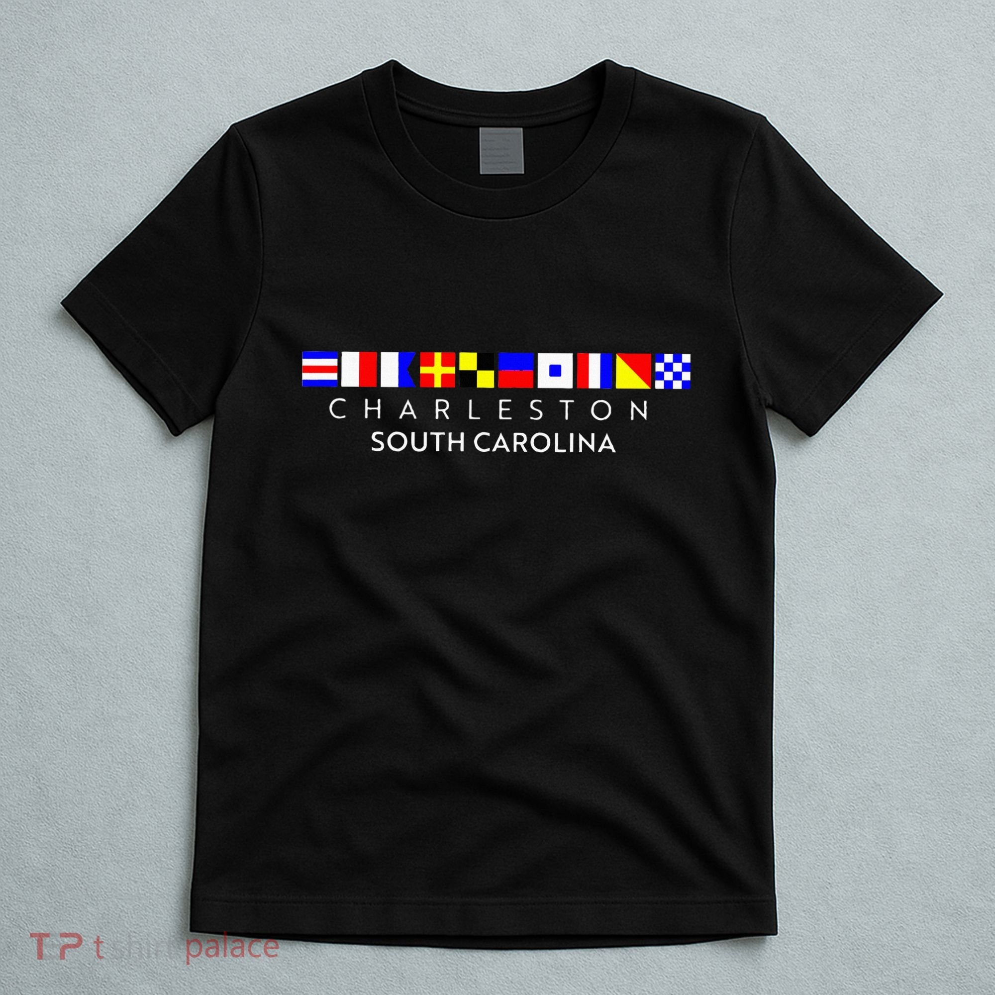 Nautical Flag Alphabet Gift Charleston South Carolina T-Shirt