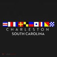 Nautical Flag Alphabet Gift Charleston South Carolina T-Shirt thumb 7