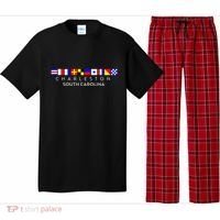 Nautical Flag Alphabet Gift Charleston South Carolina Pajama Set thumb 0