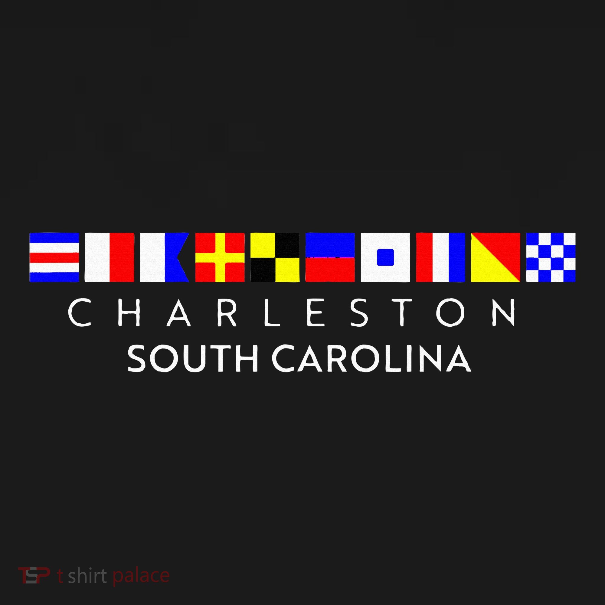 Nautical Flag Alphabet Gift Charleston South Carolina Women's Hoodie