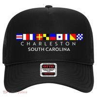 Nautical Flag Alphabet Gift Charleston South Carolina Hat thumb 0
