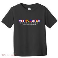 Nautical Flag Alphabet Gift Charleston South Carolina Toddler T-Shirt thumb 0