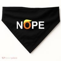 Nope Funny Anti Trump USA-Made Doggie Bandana thumb 0
