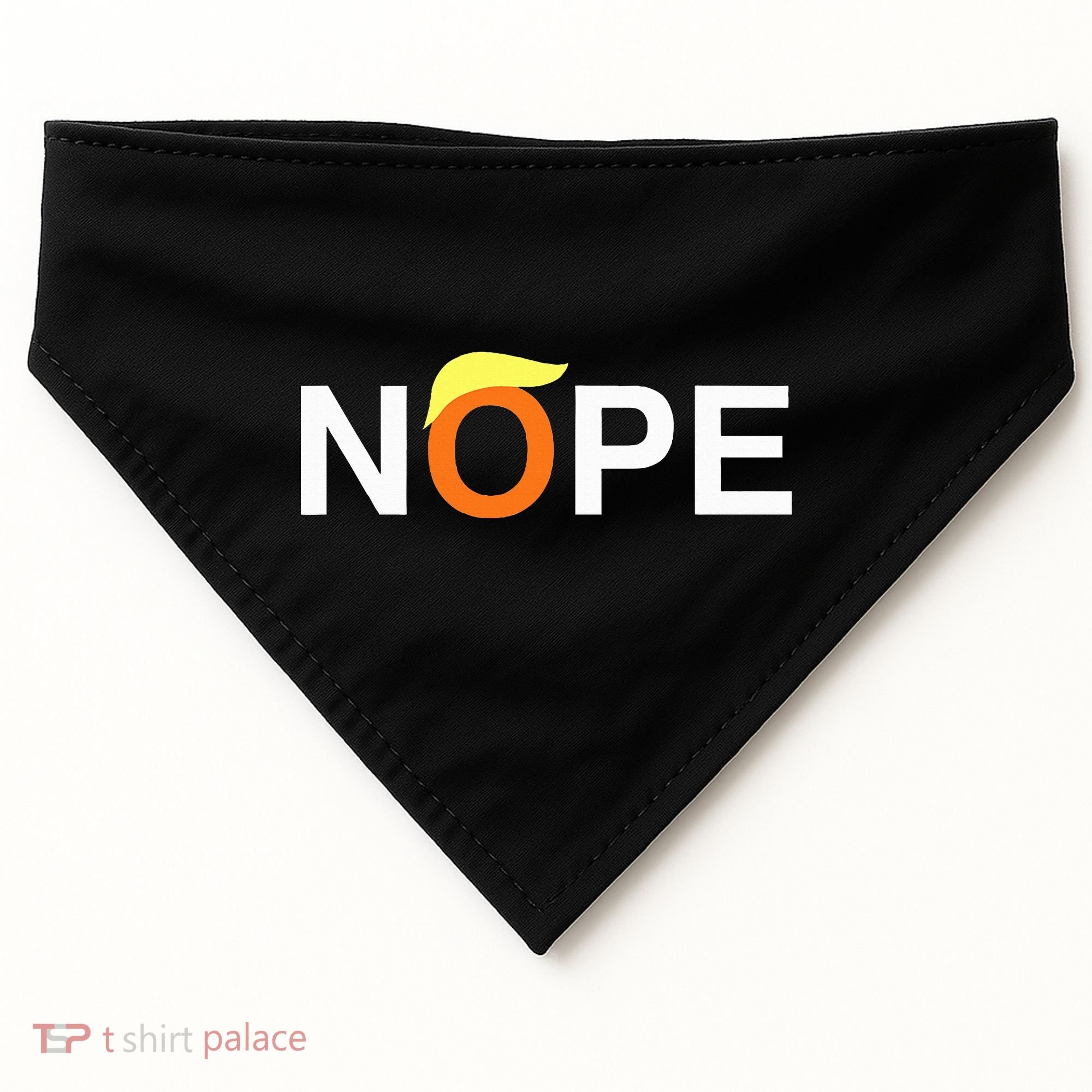 Nope Funny Anti Trump USA-Made Doggie Bandana