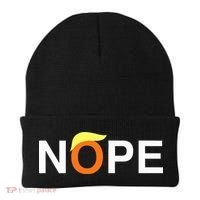 Nope Funny Anti Trump Beanie thumb 0