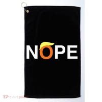 Nope Funny Anti Trump Golf Towel thumb 0