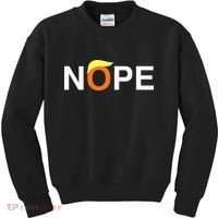 Nope Funny Anti Trump Kids Sweatshirt thumb 0