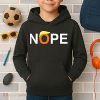 Nope Funny Anti Trump Kids Hoodie thumb 2