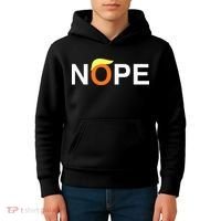 Nope Funny Anti Trump Kids Hoodie thumb 4