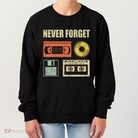 Never Forget Audio Cassette 70s 80s 90s Women's Sweatshirt thumb 0