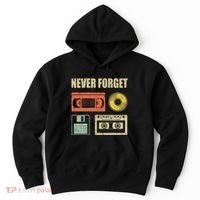Never Forget Audio Cassette 70s 80s 90s Hoodie thumb 0