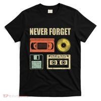 Never Forget Audio Cassette 70s 80s 90s T-Shirt thumb 0