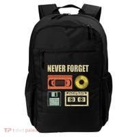 Never Forget Audio Cassette 70s 80s 90s Backpack thumb 0