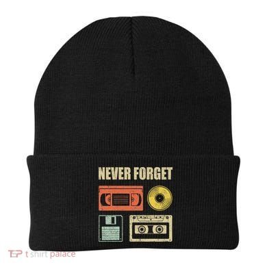 Never Forget Audio Cassette 70s 80s 90s Beanie