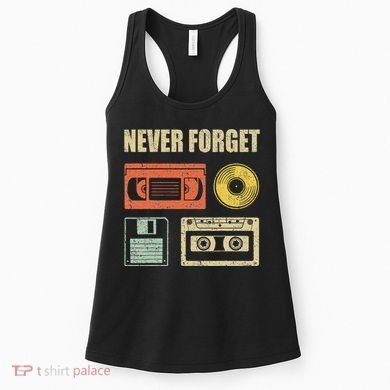 Never Forget Audio Cassette 70s 80s 90s Women's Tank Top