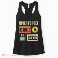 Never Forget Audio Cassette 70s 80s 90s Women's Tank Top thumb 0