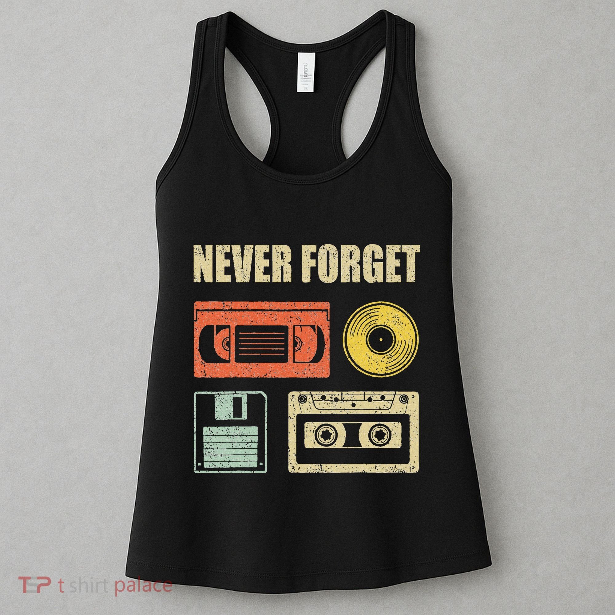 Never Forget Audio Cassette 70s 80s 90s Women's Tank Top