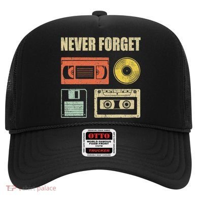 Never Forget Audio Cassette 70s 80s 90s Hat