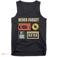 Never Forget Audio Cassette 70s 80s 90s Tank Top thumb 0