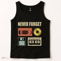 Never Forget Audio Cassette 70s 80s 90s Tank Top thumb 2