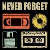 Never Forget Audio Cassette 70s 80s 90s Tank Top thumb 6