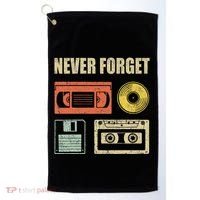 Never Forget Audio Cassette 70s 80s 90s Golf Towel thumb 0