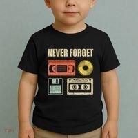 Never Forget Audio Cassette 70s 80s 90s Toddler T-Shirt thumb 2