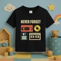 Never Forget Audio Cassette 70s 80s 90s Toddler T-Shirt thumb 3