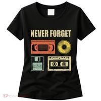 Never Forget Audio Cassette 70s 80s 90s Women's T-Shirt thumb 0