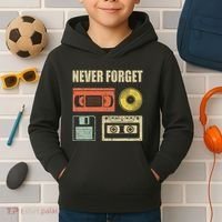 Never Forget Audio Cassette 70s 80s 90s Kids Hoodie thumb 2