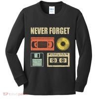Never Forget Audio Cassette 70s 80s 90s Kids Long Sleeve Shirt thumb 0