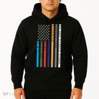 No One Fights Alone Support Our Heroes Flag Hoodie thumb 2