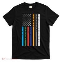 No One Fights Alone Support Our Heroes Flag T-Shirt thumb 0