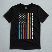No One Fights Alone Support Our Heroes Flag T-Shirt thumb 5