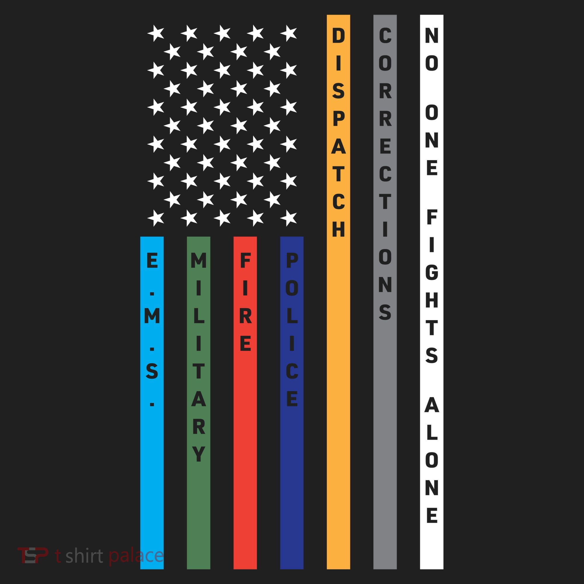 No One Fights Alone Support Our Heroes Flag Beanie